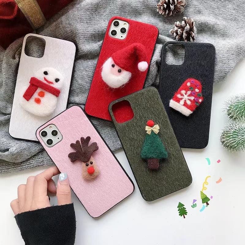 Christmas plush phone case for Samsung