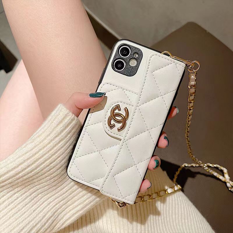 New Luxury CC Insert card chain phone case for iPhone