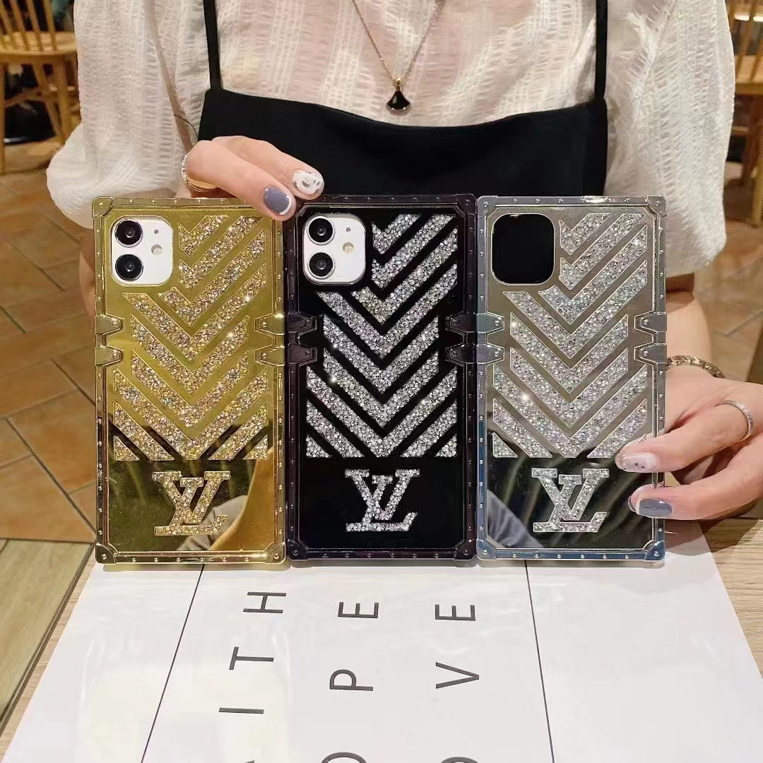 Luxury Diamond Square Phone Case for iPhone