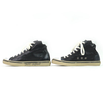 Saint Laurent Paris High Cut Sneakers Leather Sneakers