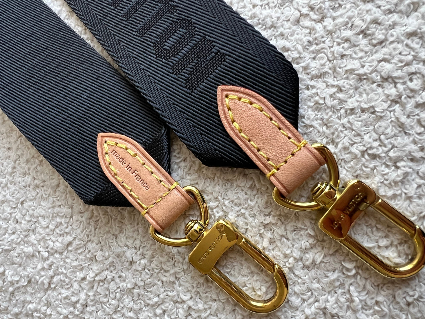 Louis Vuitton Black Canvas Bandouliere Strap