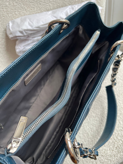 Chanel Dark Blue Blue Caviar Grand Shopper Tote (GST)