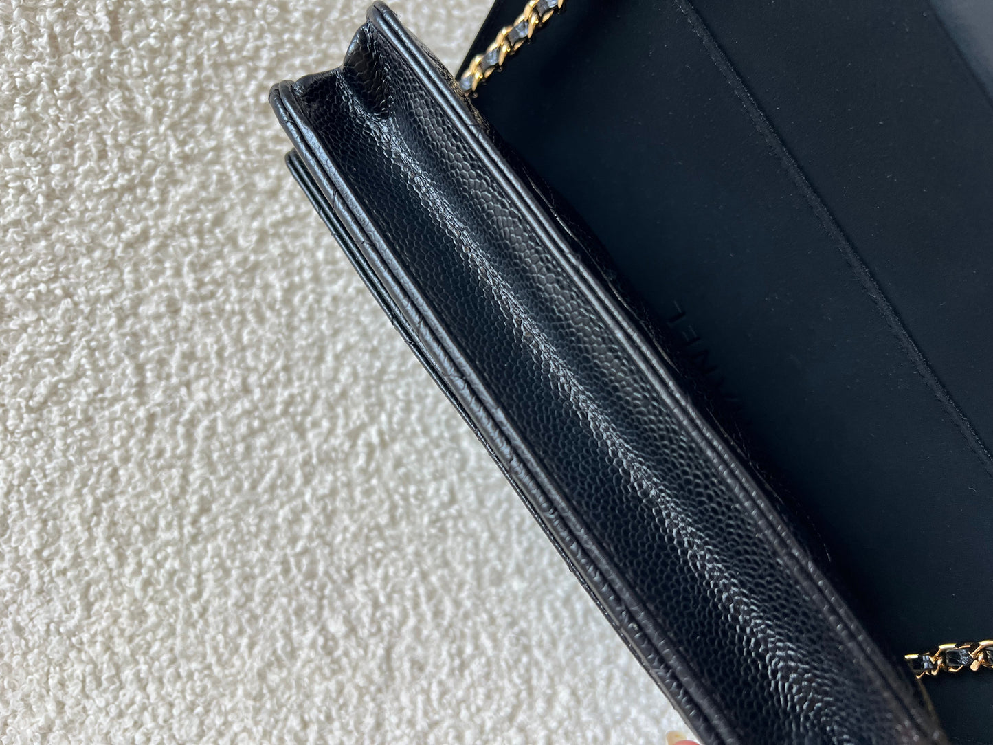 Chanel Black Caviar Wallet on Chain (RRP £2,930)