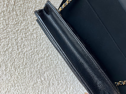Chanel Black Caviar Wallet on Chain (RRP £2,930)