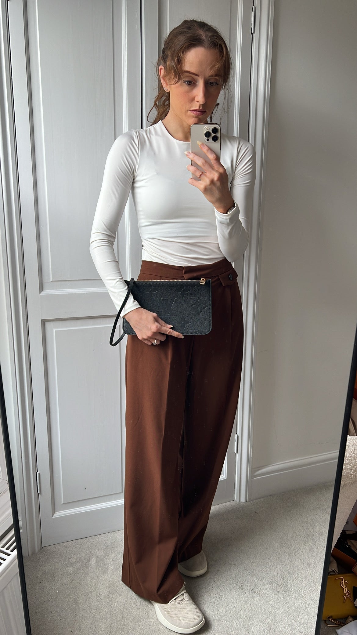 Louis Vuitton Pouch (from Neverfull) Black Empreinte