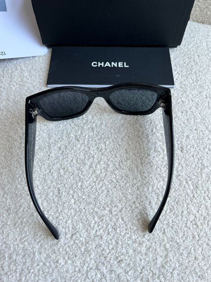 Chanel Black Embellished Sunglasses (RRP £640)