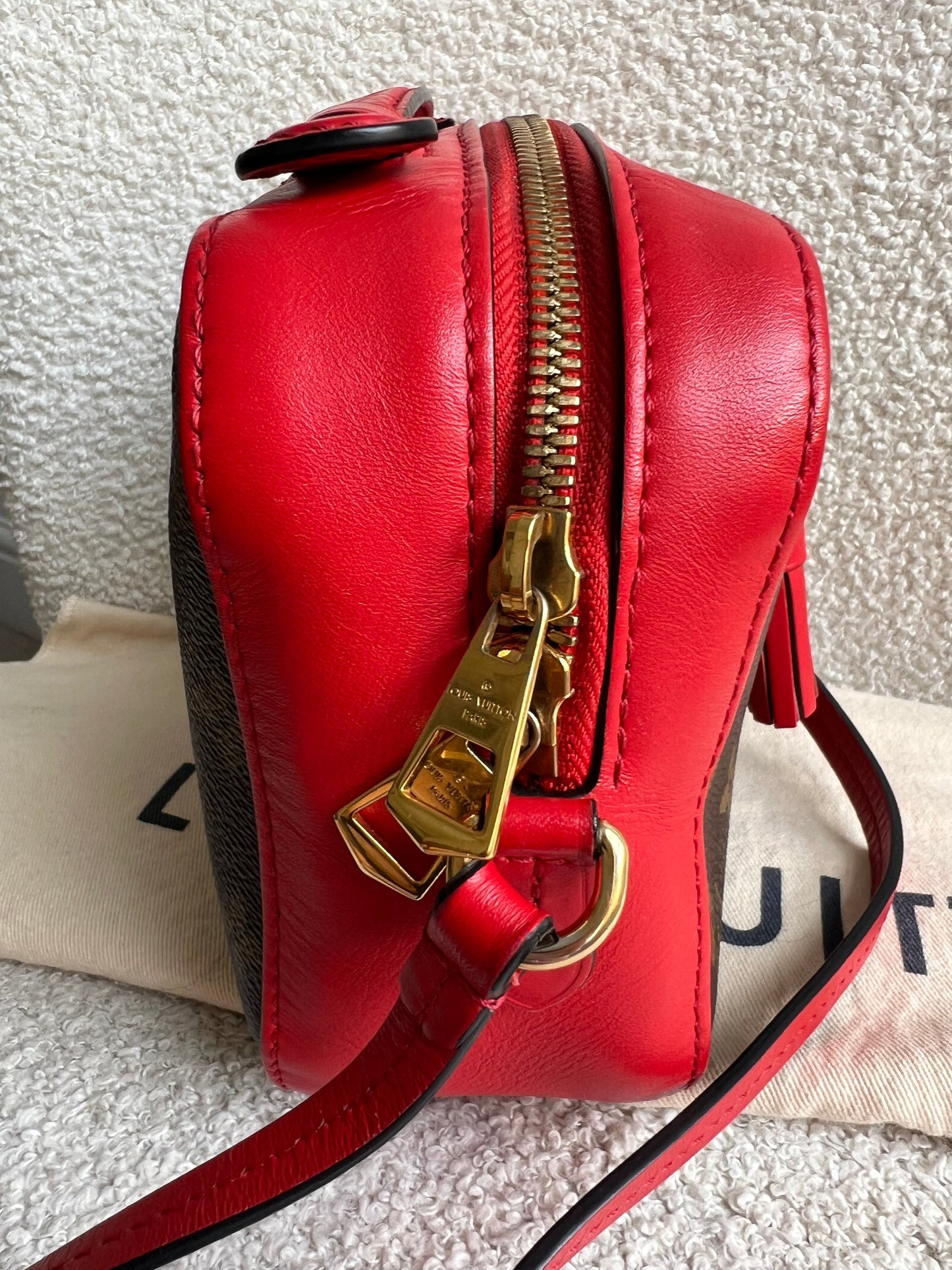Louis Vuitton Saintonge Monogram Red