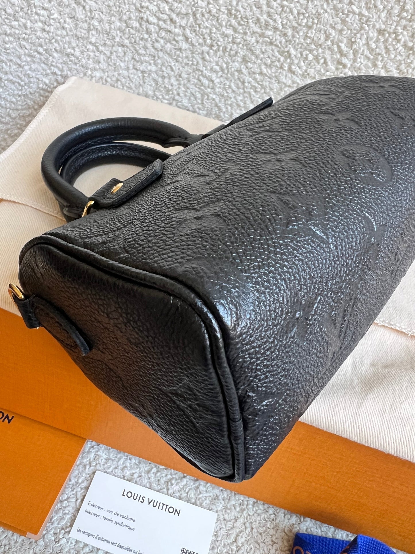 Louis Vuitton Speedy Nano Black Empreinte (RRP £1540)