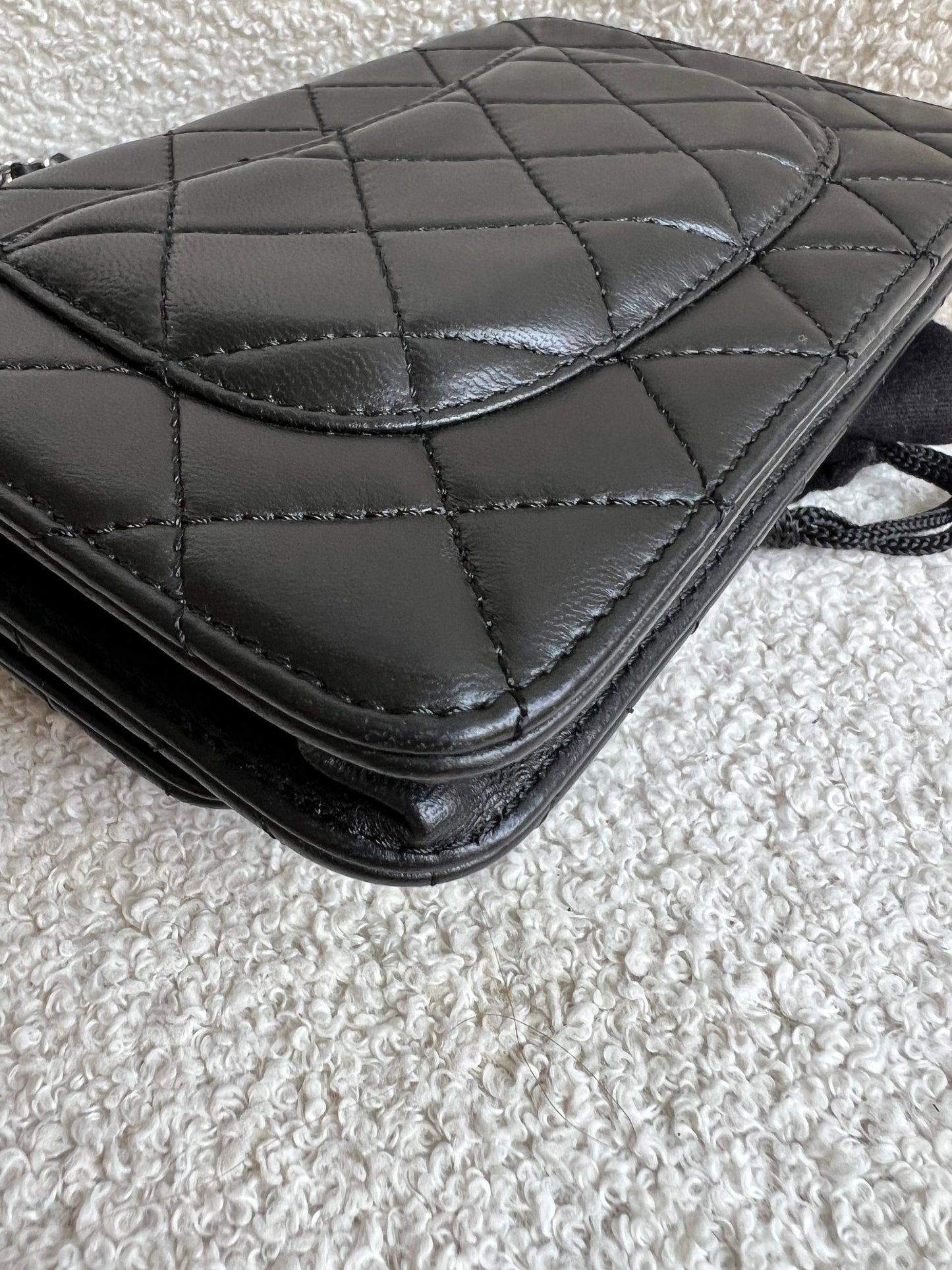 Chanel Wallet on Chain in Black Lambskin Silver Hardware (RRP £2,930)