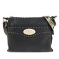FENDI Selleria Leather Shoulder Bag Crossbody Bag Black 8BT092