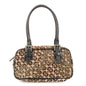 FENDI FF Unborn Calf Leather Mini Boston Bag Hand Bag 8BN004