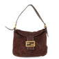 FENDI Suede Leather Shoulder Bag Hand Bag Brown 26426