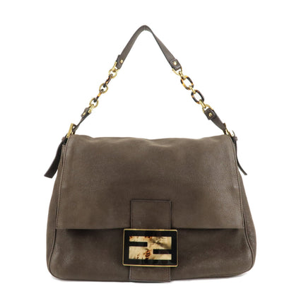 FENDI Big Mamma Baguette Leather Chain Shoulder Bag 8BR638