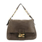 FENDI Big Mamma Baguette Leather Chain Shoulder Bag 8BR638