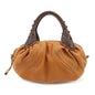 FENDI Leather Mini Spy Bag Hand Bag Brown Dark Brown 8BL078