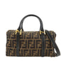 FENDI Zucca Canvas Leather 2WAY Bag Brown Black 261470