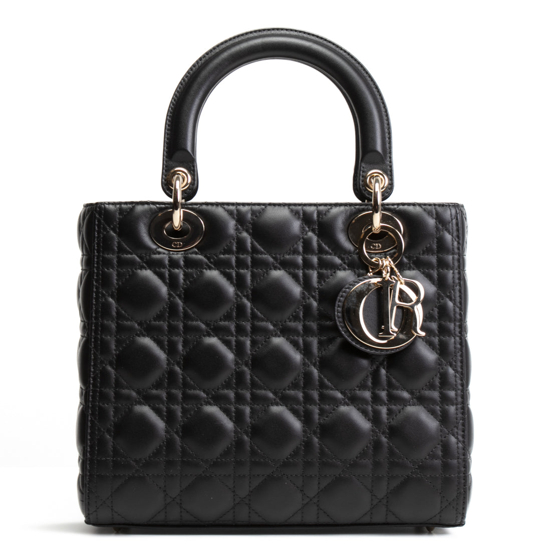 Dior Lady Dior Leather Crossbody Bag