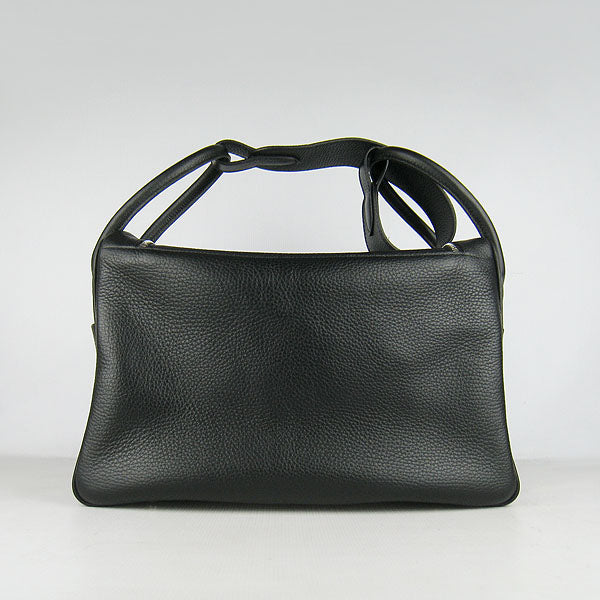 Luxury Hermes Lindy 34Cm Handbag 6208 Black Silver