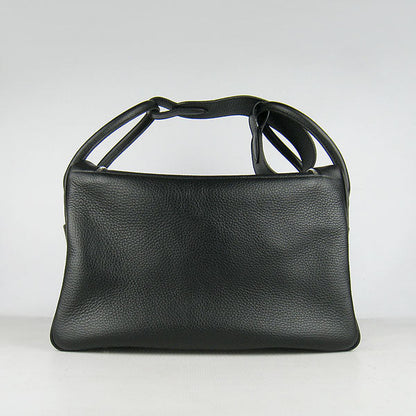 Luxury Hermes Lindy 34Cm Handbag 6208 Black Silver