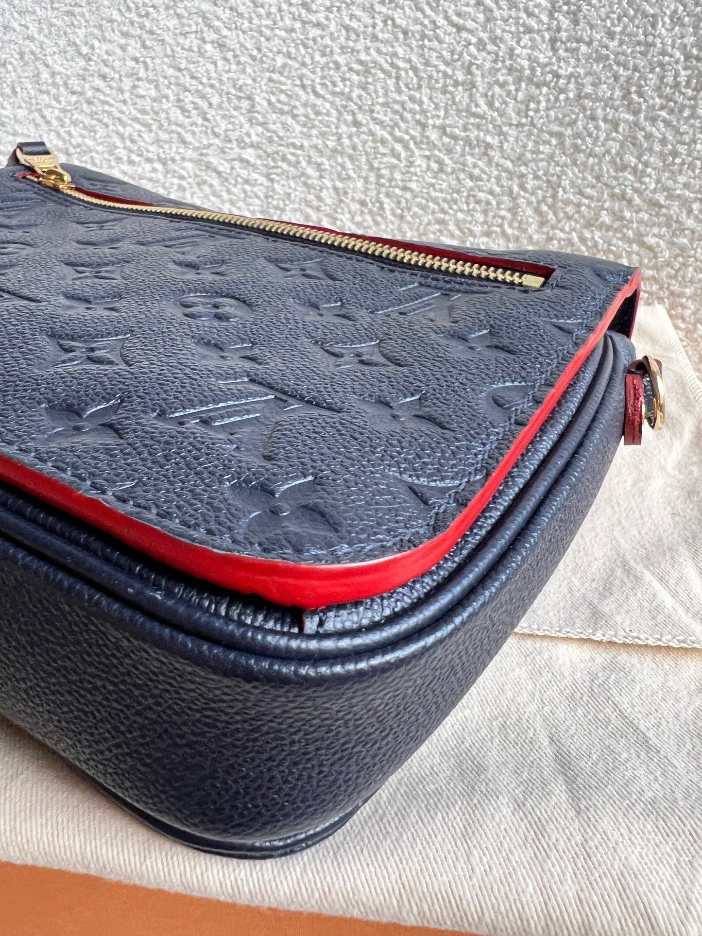 Louis Vuitton Pochette Metis Marine Rouge Empreinte (RRP £2,200)