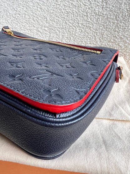 Louis Vuitton Pochette Metis Marine Rouge Empreinte (RRP £2,200)