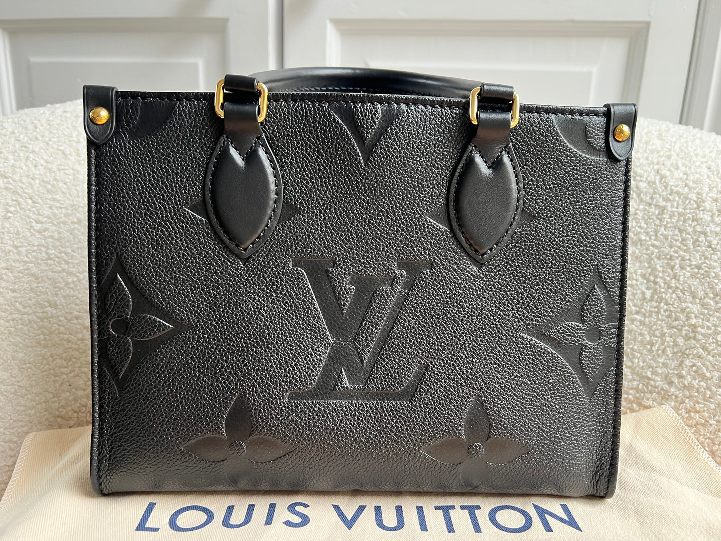 Louis Vuitton On the Go Black PM Empreinte (RRP £2,420)