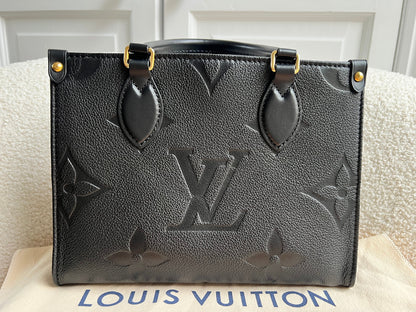 Louis Vuitton On the Go Black PM Empreinte (RRP £2,420)