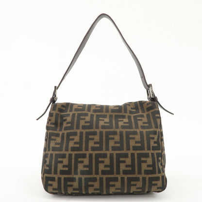 FENDI Zucca Canvas Leather Shoulder Bag Hand Bag 26423 F/S