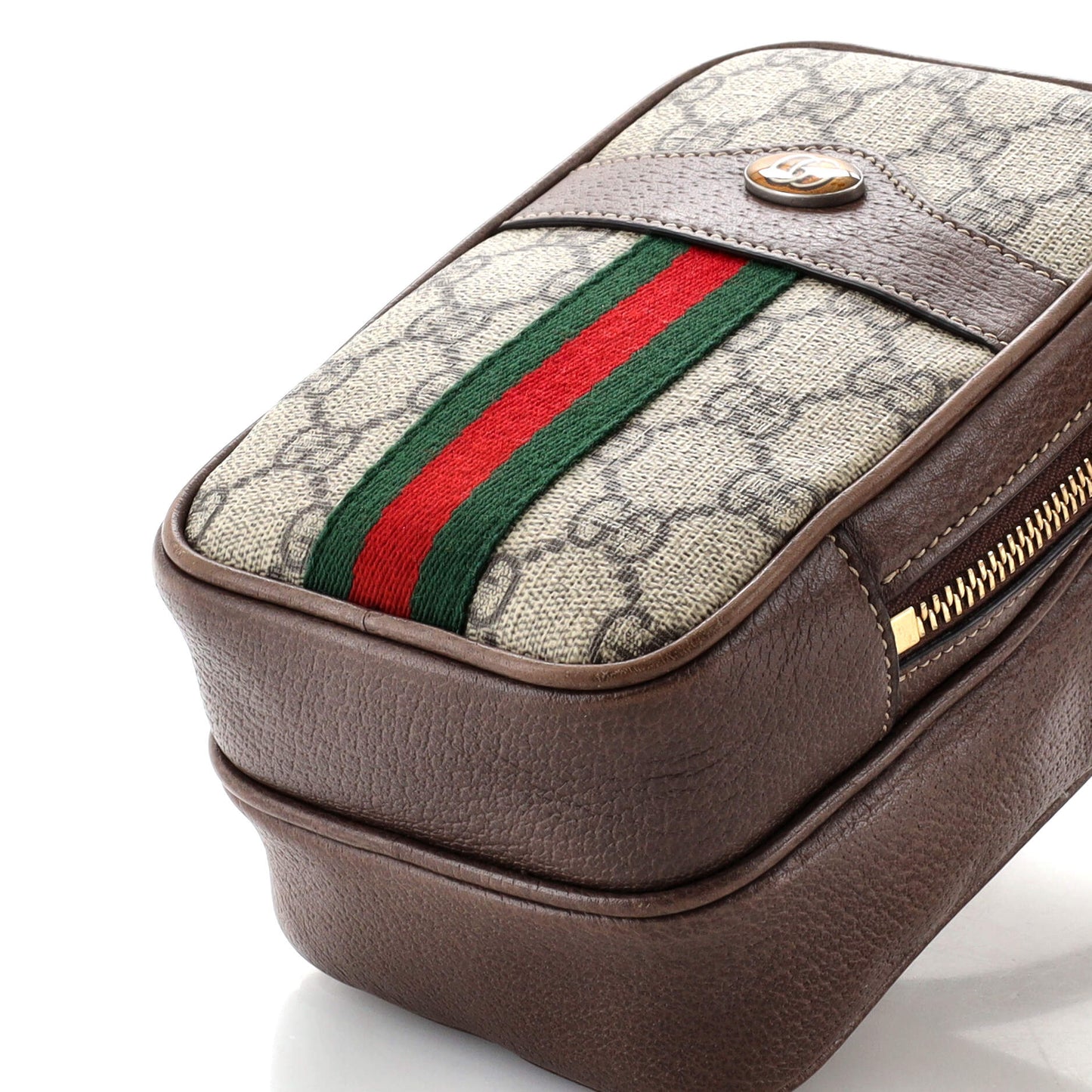 Ophidia Double Zip Crossbody Bag GG Coated Canvas Mini