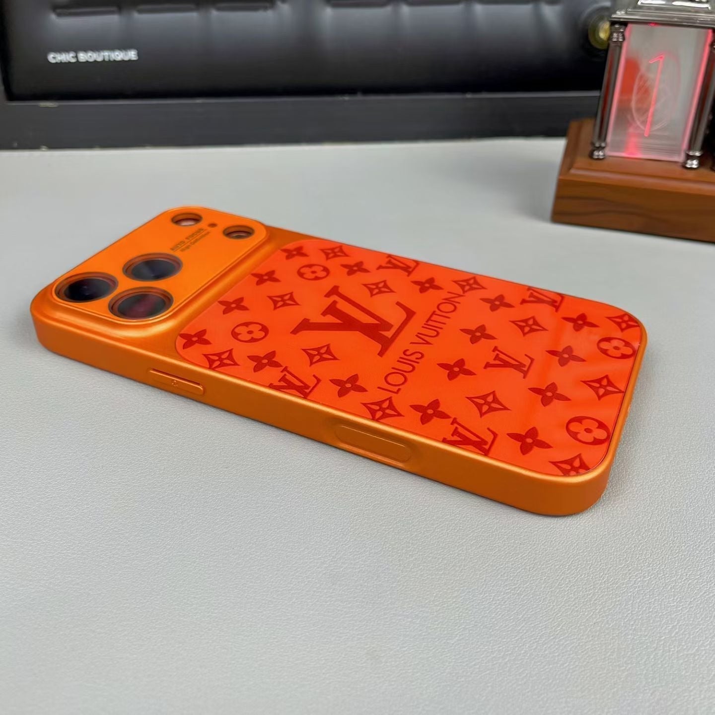 Gloss Monogram iPhone Case for 14-17/Pro/Pro Max