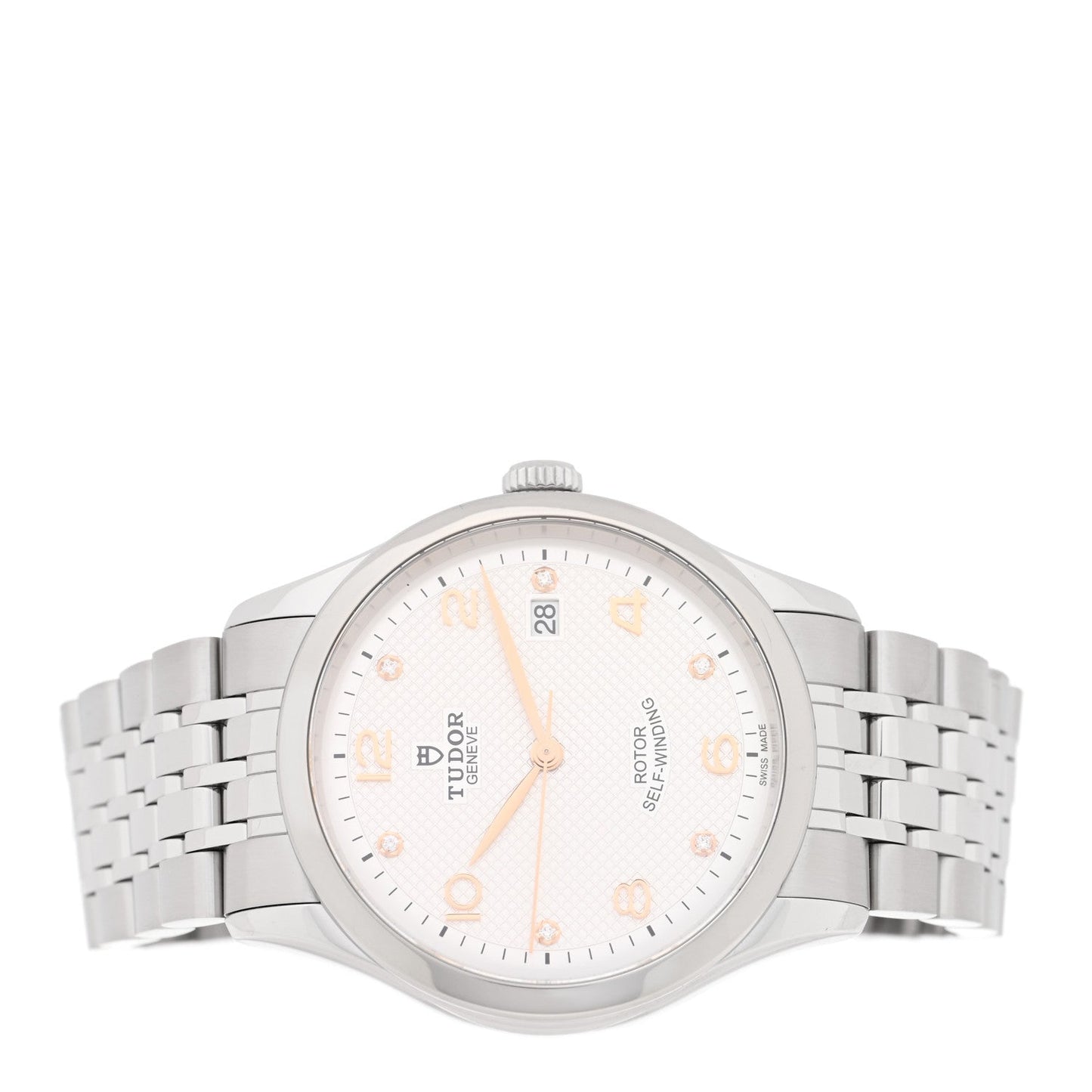 Stainless Steel Diamond 39mm 1926 Automatic Watch White 91550