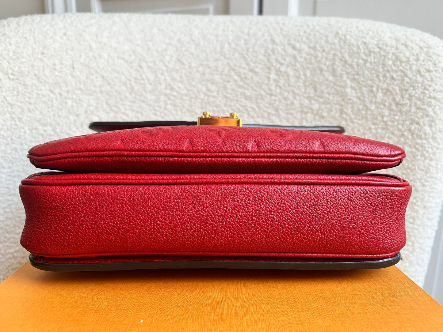 Louis Vuitton Pochette Metis Red Empreinte (RRP £2,130)