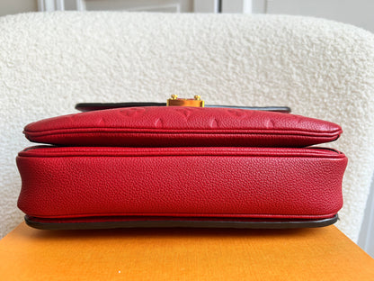 Louis Vuitton Pochette Metis Red Empreinte (RRP £2,130)