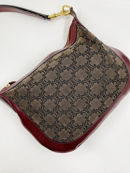 Vintage Celine Triomphe Canvas Crossbody Bag
