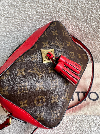 Louis Vuitton Saintonge Monogram Red