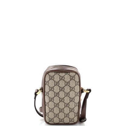 Ophidia Double Zip Crossbody Bag GG Coated Canvas Mini
