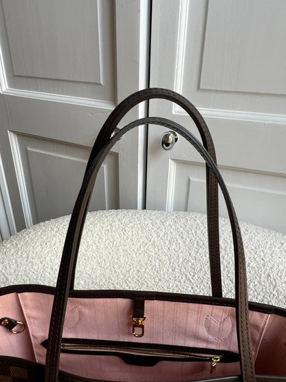 Louis Vuitton Neverfull MM Damier Ebene Rose Ballerine (RRP £1470)