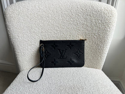 Louis Vuitton Pouch (from Neverfull) Black Empreinte