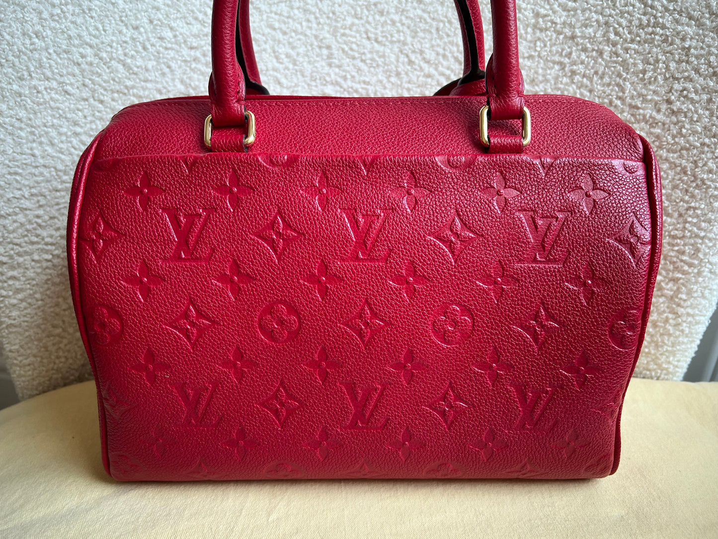 Louis Vuitton Speedy 25 Red Empreinte (RRP £1,840)
