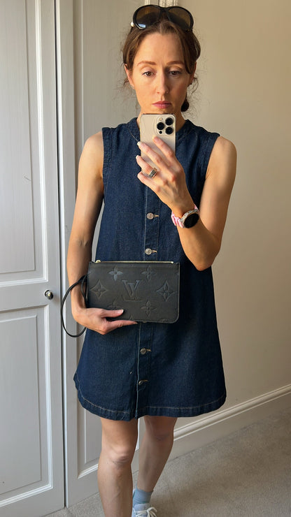 Louis Vuitton Pouch (from Neverfull) Black Empreinte