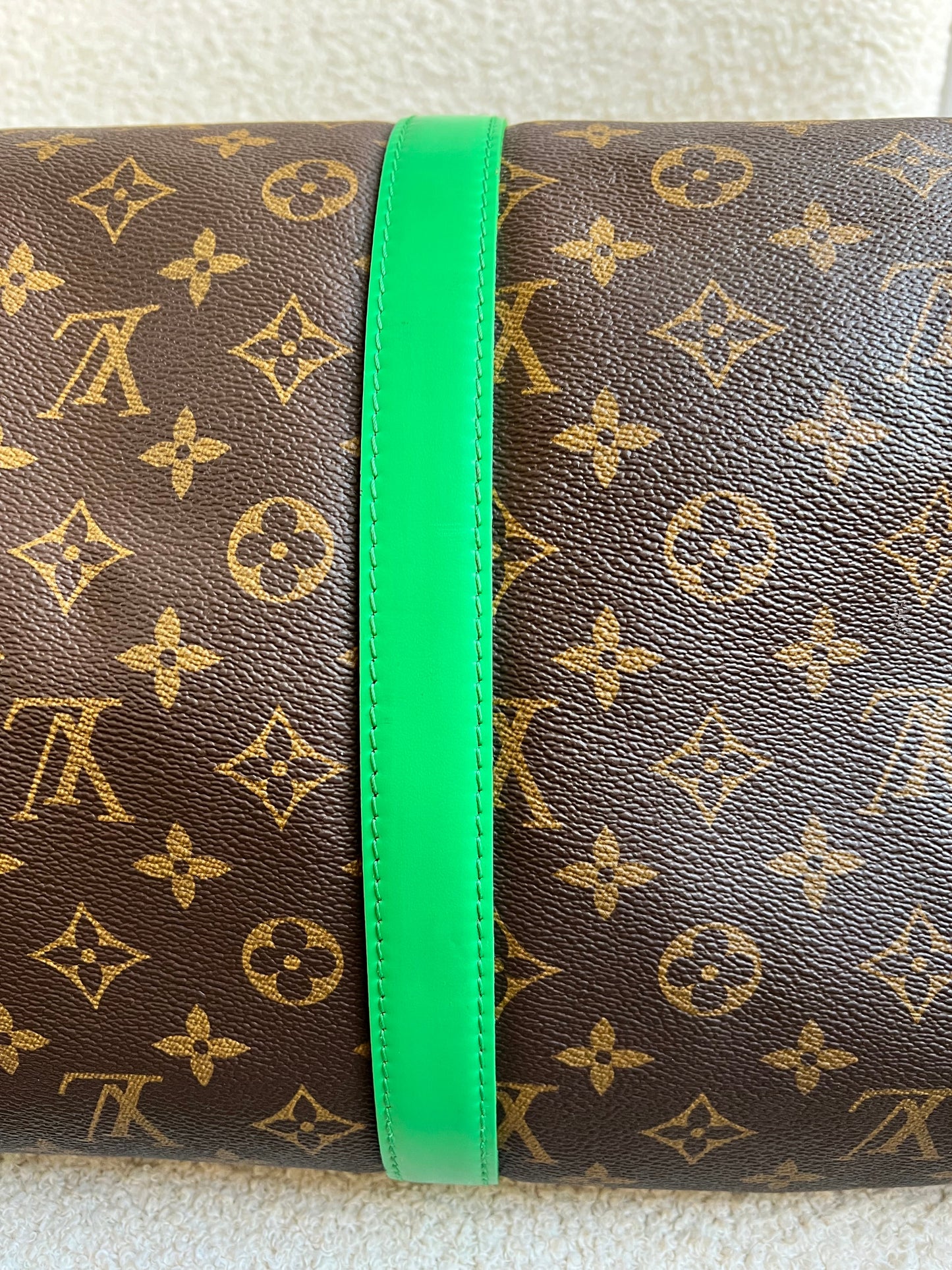 Louis Vuitton Keepall Bandouliere 50 Monogram Macassar and Minty Green (RRP £2,520)