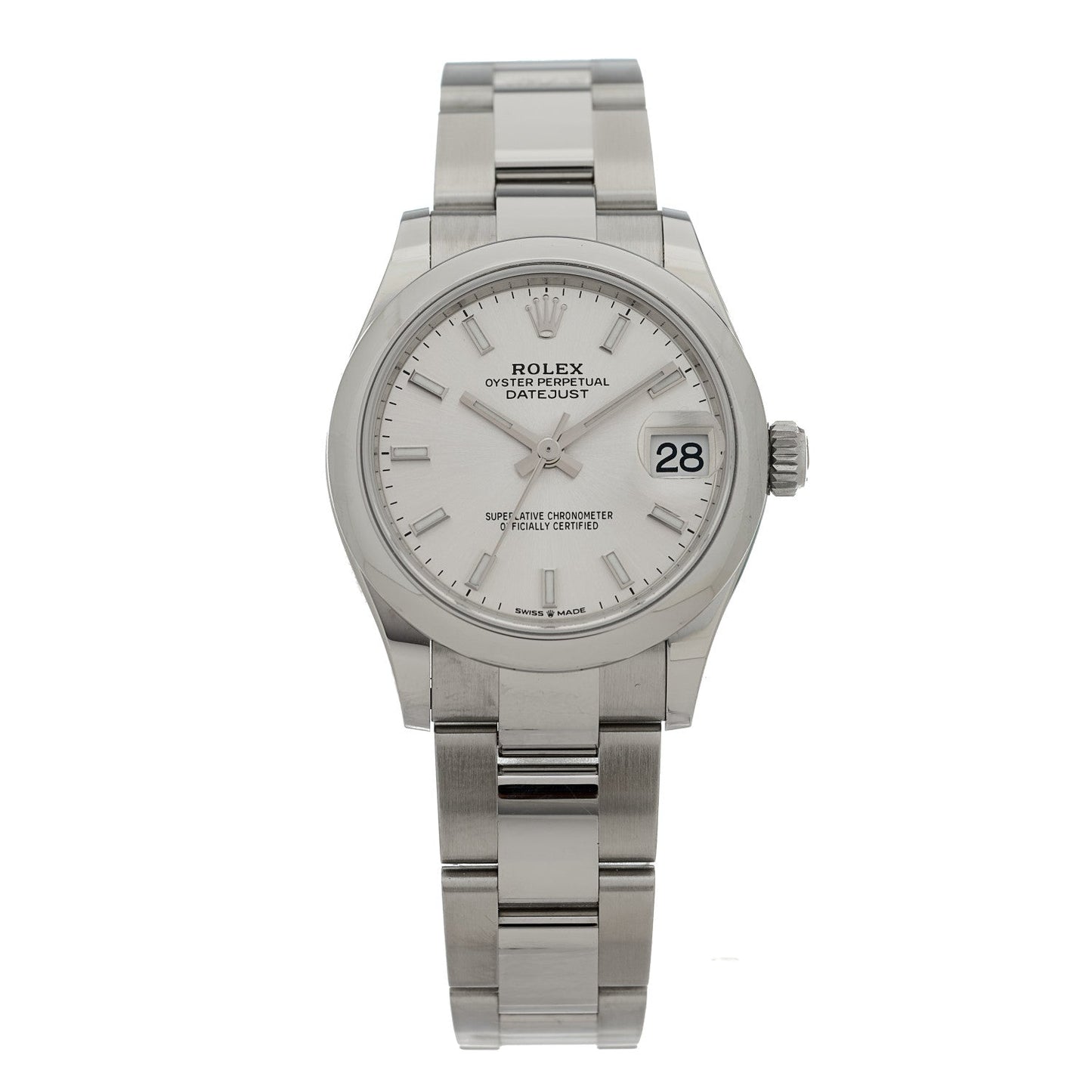 Stainless Steel 31mm Oyster Perpetual Datejust Watch Silver 278240