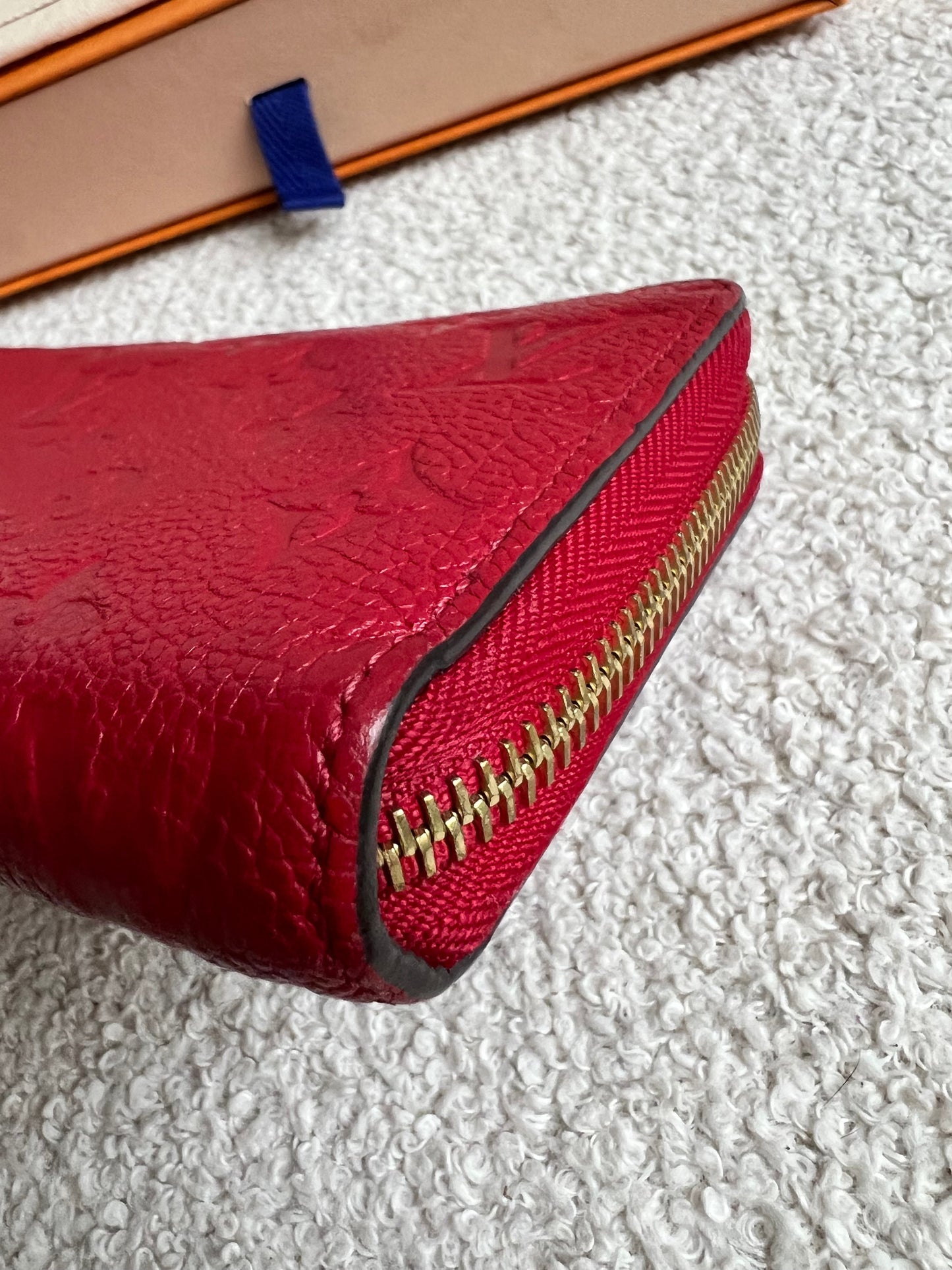 Louis Vuitton Zippy Wallet in Red Empreinte (RRP £740)