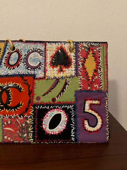 Chanel 1993 Couture Patchwork Tote