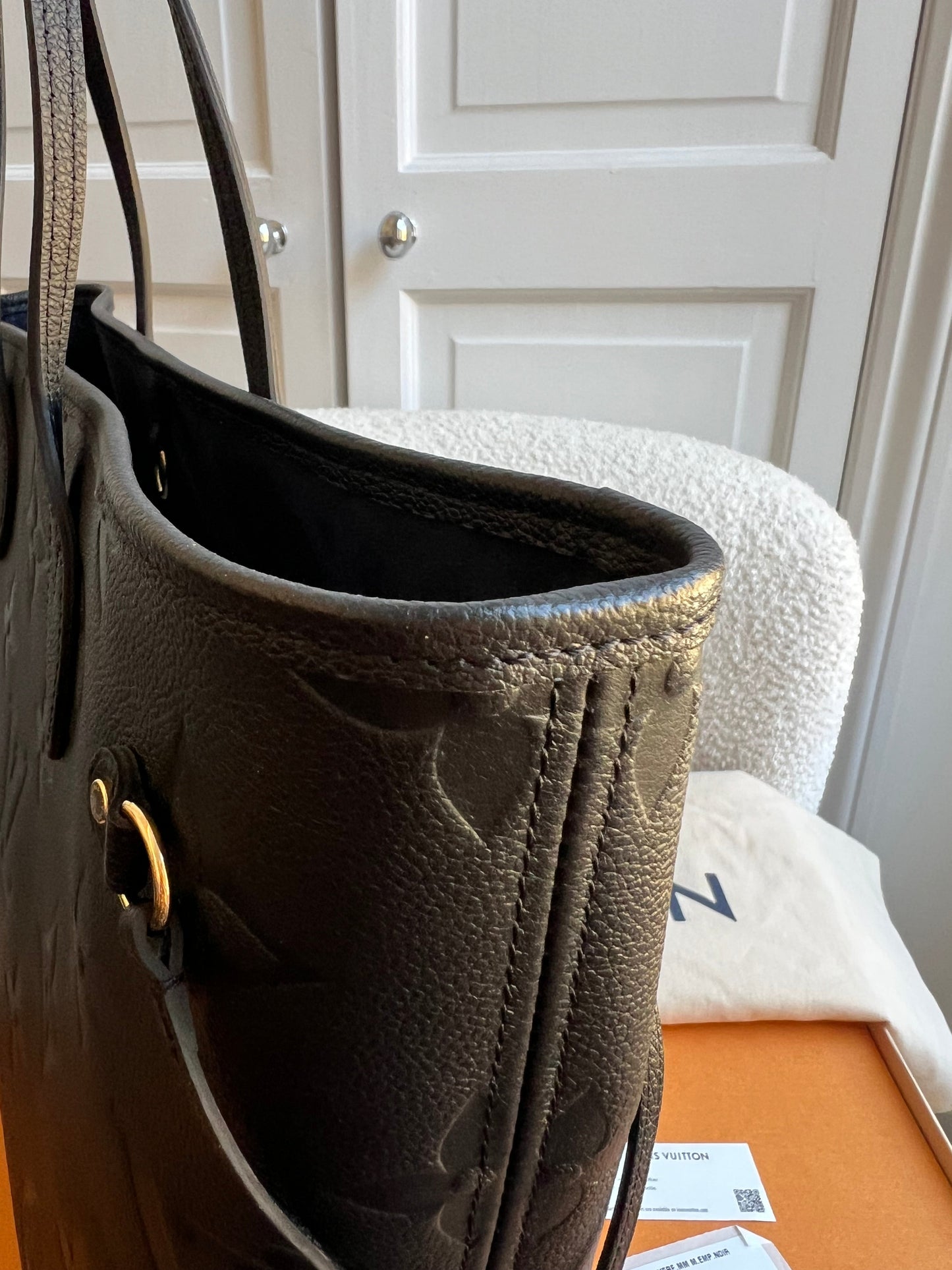 Louis Vuitton Neverfull MM Black Empreinte (RRP £2,010)