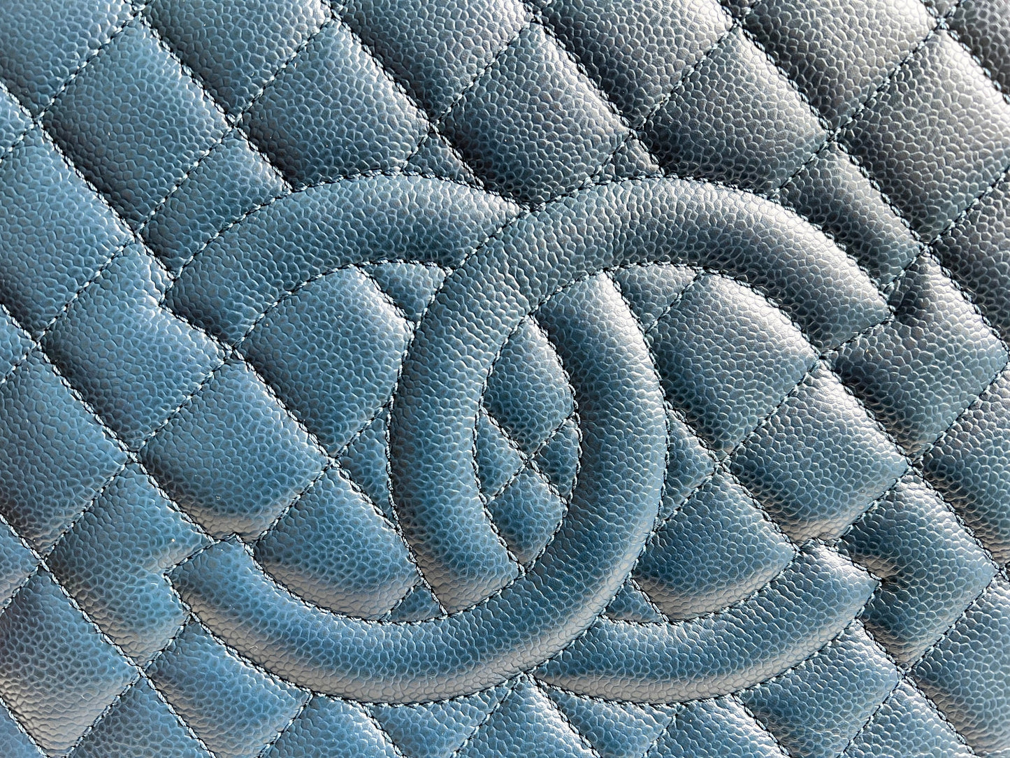 Chanel Dark Blue Blue Caviar Grand Shopper Tote (GST)