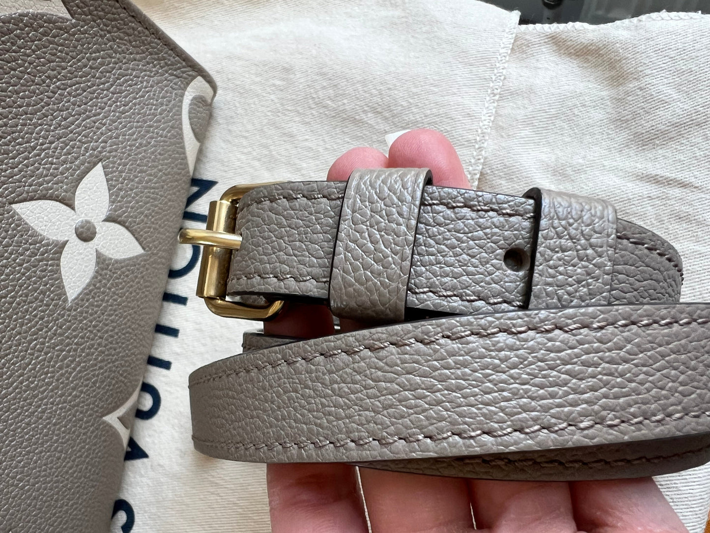 Louis Vuitton On the Go Bicolour PM Empreinte (RRP £2,520)