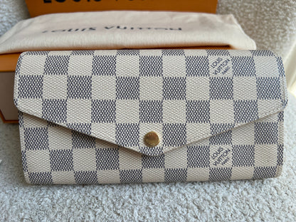 Louis Vuitton Sarah Wallet in Damier Azur (RRP £505)