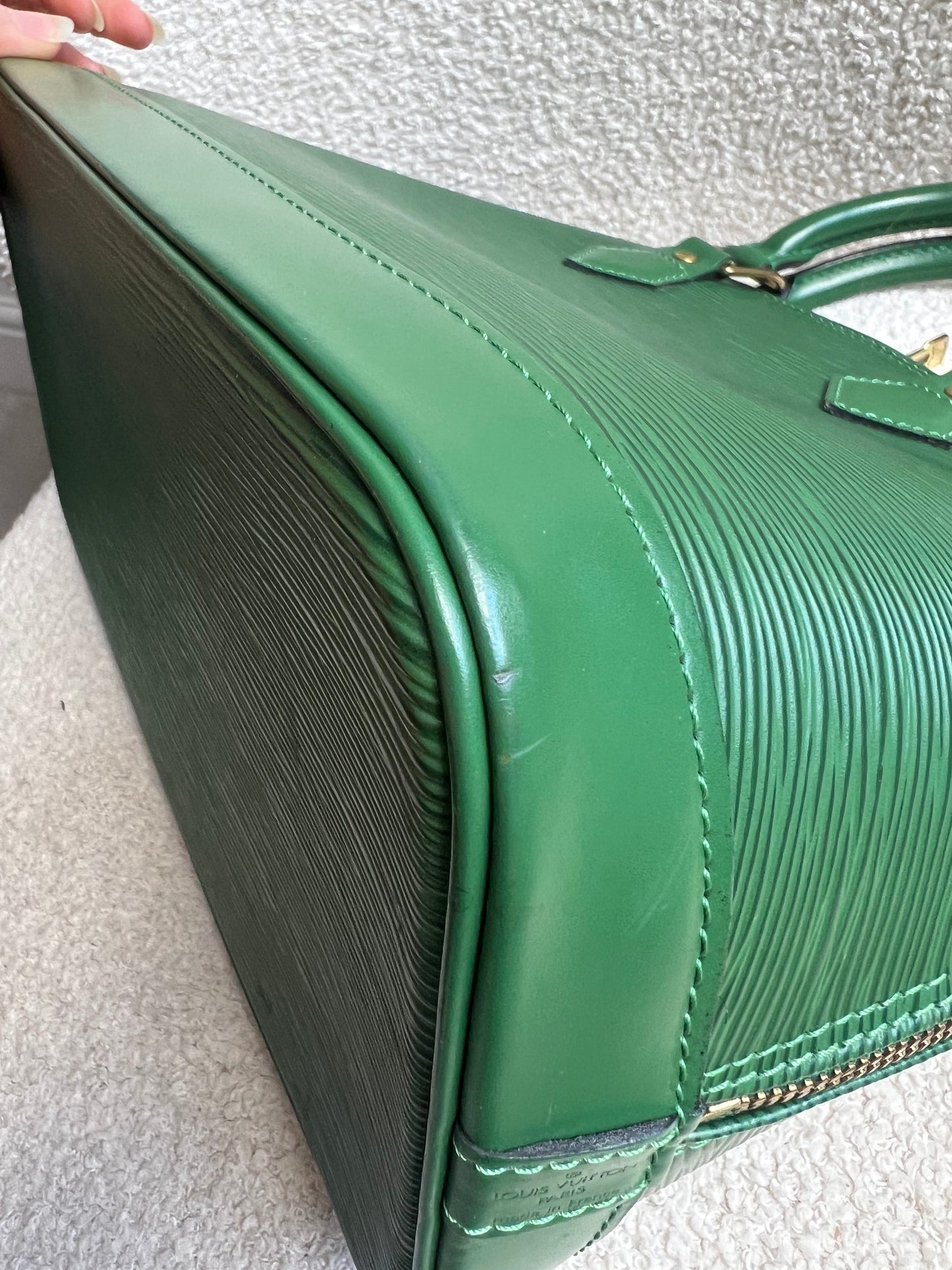 Louis Vuitton Alma PM Green Epi
