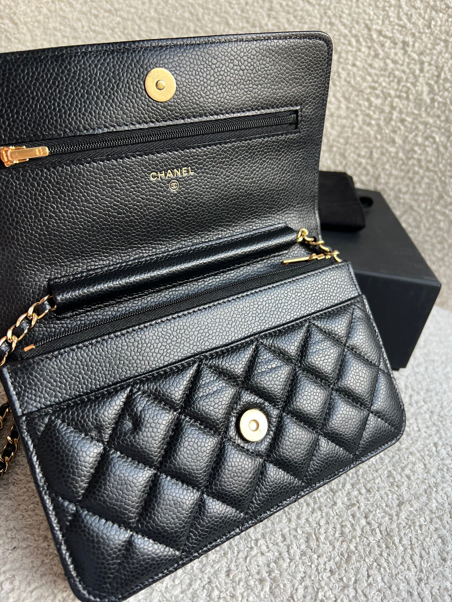 Chanel Black Caviar Wallet on Chain (RRP £2,930)